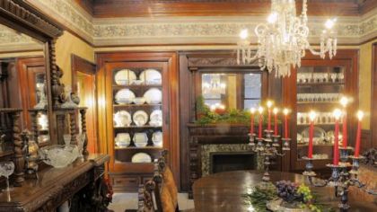 The dining room of the Moores' home, which will be on the Old Allegheny Christmas Tour.
