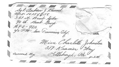 A letter addressed to Charlotte Johnston.