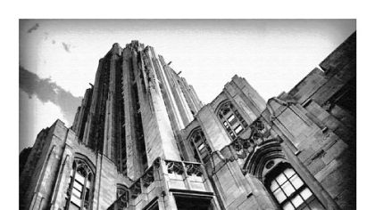 The Cathedral of Learning in Oakland.