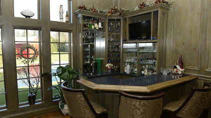 A bar ready for entertaining.