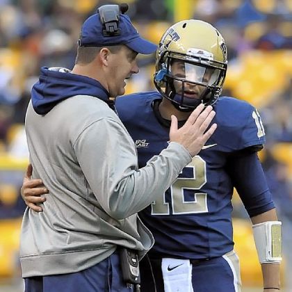 Pitt coach Paul Chryst, left, is happy for the chance to play another game -- even if it is in the same bowl the Panthers played in the previous two seasons.