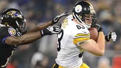 Heath Miller had five catches for 97 yards Sunday against the Ravens and has been one of the most valuable players on the Steelers this season.
