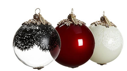 Jason Wu for Target   Neiman Marcus holiday collection ornaments, $49.99 for set of 3.