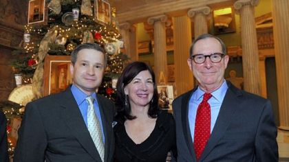 Joel and Mia Bernard and Frick director Bill Bodine.