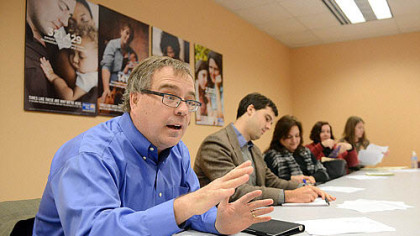 John Denny of Denny Civic Solutions at a meeting with the United Way.