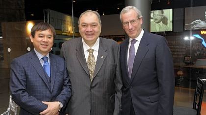Honorees Dr. Freddie Fu, Jim Abraham and Dan Frankel.