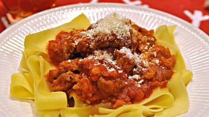Tagliatelle with Pork Ragu.