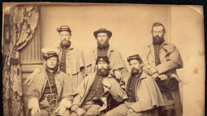 This image of 6 messmates of Company D, 149th Pennsylvania "Bucktails," is from Ken Turner's collection. It appears on the cover and page 254 of "The Civil War in Pennsylvania: A Photographic History."