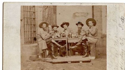 "Happy Family of Cell No. 1," a group of Confederate soldiers captured in Ohio near Beaver County who were housed in Western Penitentiary in Woods Run.