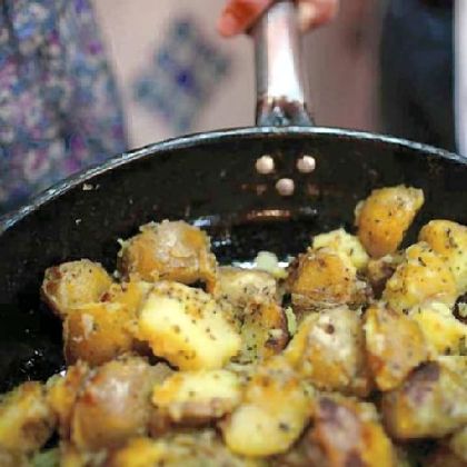 Pan roasted potatoes.