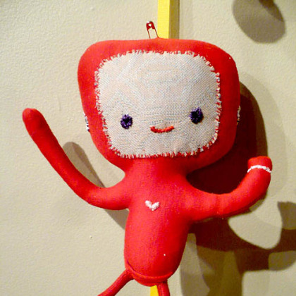 Daniel Baxter, an artist from Shaler, has been making his Kreepy Dolls since 2006. They range in size from tiny to a life-sized -- one giant squid is currently on display in the window of Wildcard on Butler Street in Lawrenceville.