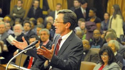 Among those testifying with opposing views at county council's hearing was W. Thomas McGough Jr., chief legal officer for UPMC