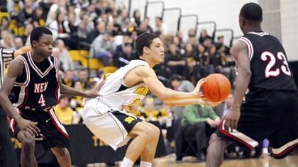 Montour's Devin Wilson (center) is one of the state's top point guards.