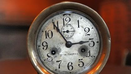 The galley clock from the USS Oklahoma