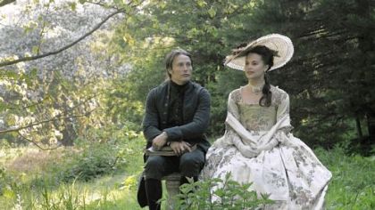 Mads Mikkelsen and Alicia Vikander in "A Royal Affair."