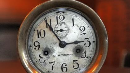 The galley clock from the USS Oklahoma