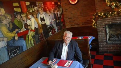 Rick Sebak waits for lunch at Tessaro's in Bloomfield. Mr. Sebak celebrated 25 years at WQED with "25 Things I Like About Pittsburgh," and Tessaro's is one of the things on the list.