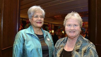 Dr. Mary Carrasco and Sister Susan Welsh.