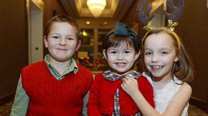Tommy Quinn, 7, Charlotte Hong, 2, and Cate Murray, 7.