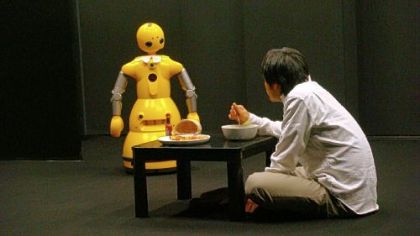 Scene from "Sayonara," part of The Andy Warhol Museum's 2013 Off the Wall performance series which begins in January. "Sayonara" is one of two short plays presented by the Seinendan Theater Company, Tokyo, and the Osaka University Robot Theater Project, Japan.