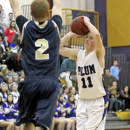 Plum senior Griffin Myers, a 6-foot guard, is one of two returning starters in coach Ron Richards' lineup this season. Myers averaged 6 points per game last season.