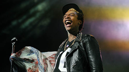 Wiz Khalifa opens with Black and Yellow at Consol Energy Center.