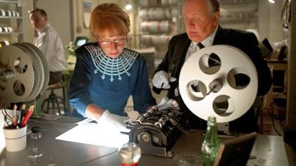 Helen Mirren portrays Alma Reville, Alfred Hitchcock's wife, with Anthony Hopkins in the title role of "Hitchcock."