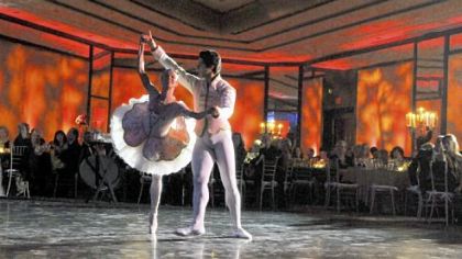 PBT dancers Christine Schwaner and Alexandre Silva at Pittsburgh Ballet Theatre's "Pointe in Time."