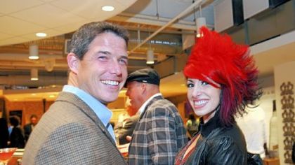 Matt Lafferty and Alexandra Naples at the Pittsburgh Glass Center's "Art on Fire."