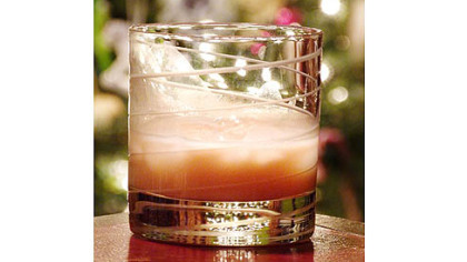 La Orangetine cocktail made with Dulce de Leche cream liqueur.