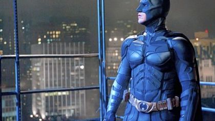 Christian Bale as the Dark Knight.