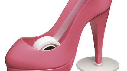 Stiletto Scotch tape dispenser in honeysuckle, $9.99 at OfficeMax.