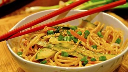 Cold Sesame Noodles from "The Chinese Takeout Cookbook" by Diana Kuan.