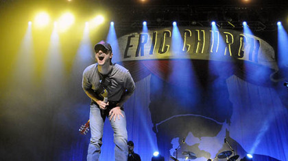 Eric Church performs at Consol Energy Center.