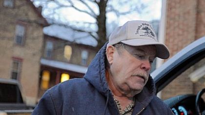 Scott Strayer, 68, who lives near Juniata Valley Road, said he was driving home when he passed the shooter's pickup truck and then came upon William Rhodes' car, which had eight to 10 bullet holes, and learned that Mr. Rhodes was dead inside the vehicle.
