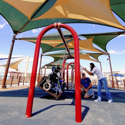 Morgan's Wonderland is an amusement park designed for guests with disabilities.