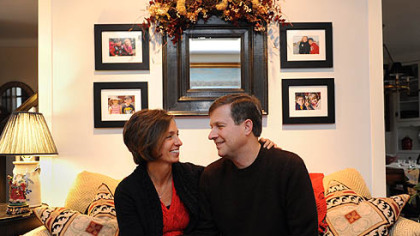 Suzanne and Neil Alexander in their home in O'Hara on Wednesday.