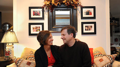 Suzanne and Neil Alexander in their home in O'Hara on Wednesday.