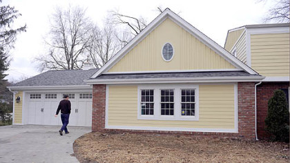 The Alexanders took down their garage and added a new first floor master suite at their house in O'Hara.