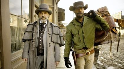 Christoph Waltz and Jamie Foxx in "Django Unchained."