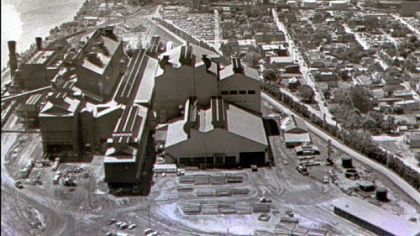 The LTV steel mill along the Ohio River in Aliquippa,  is shown in this undated file photo. With the mill now closed, Aliquippa's population of 13,400 is just half what it was 30 years ago.