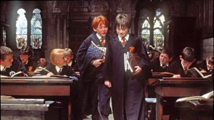 "Harry Potter and the Sorcerer's Stone" from 2001, starring Rupert Grint, left, as Ron Weasley and Daniel Radcliffe as Harry Potter, might help you maintain the holiday spirit.