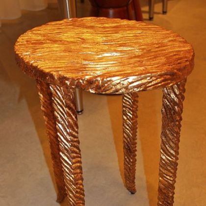 Gold Waves martini table by Studio A.