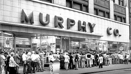 In 1979, the G.C. Murphy Co. store was still open in Downtown and selling tickets to throngs of Pirates fans hoping to attend the team's games against the Cincinnati Reds in the National League playoffs.