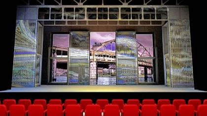 One of Peter Nigrini's set projections.